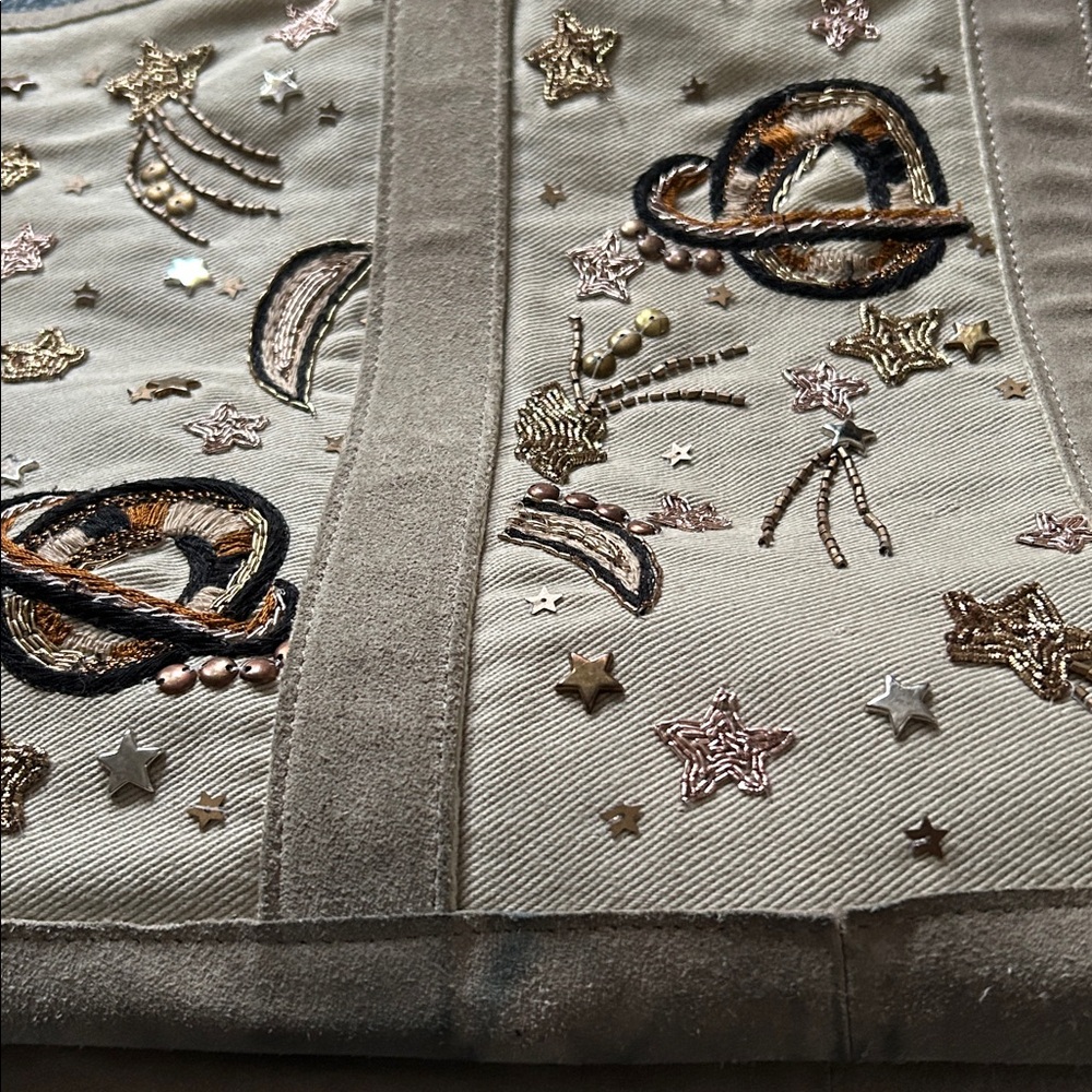 Rare FP Celestial tote Embroidered Tote Bag - Picture 8 of 13